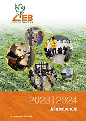 Deckblatt LEB Jahresbericht 2023-2024 ist ein Bildlink zum PDF